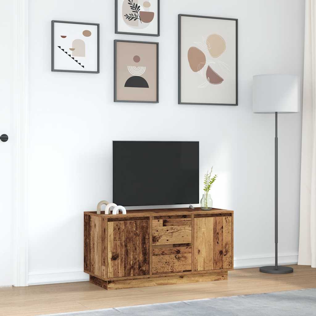 TV ormarići s LED svjetlima 2 kom boja drva 100x41x50 cm