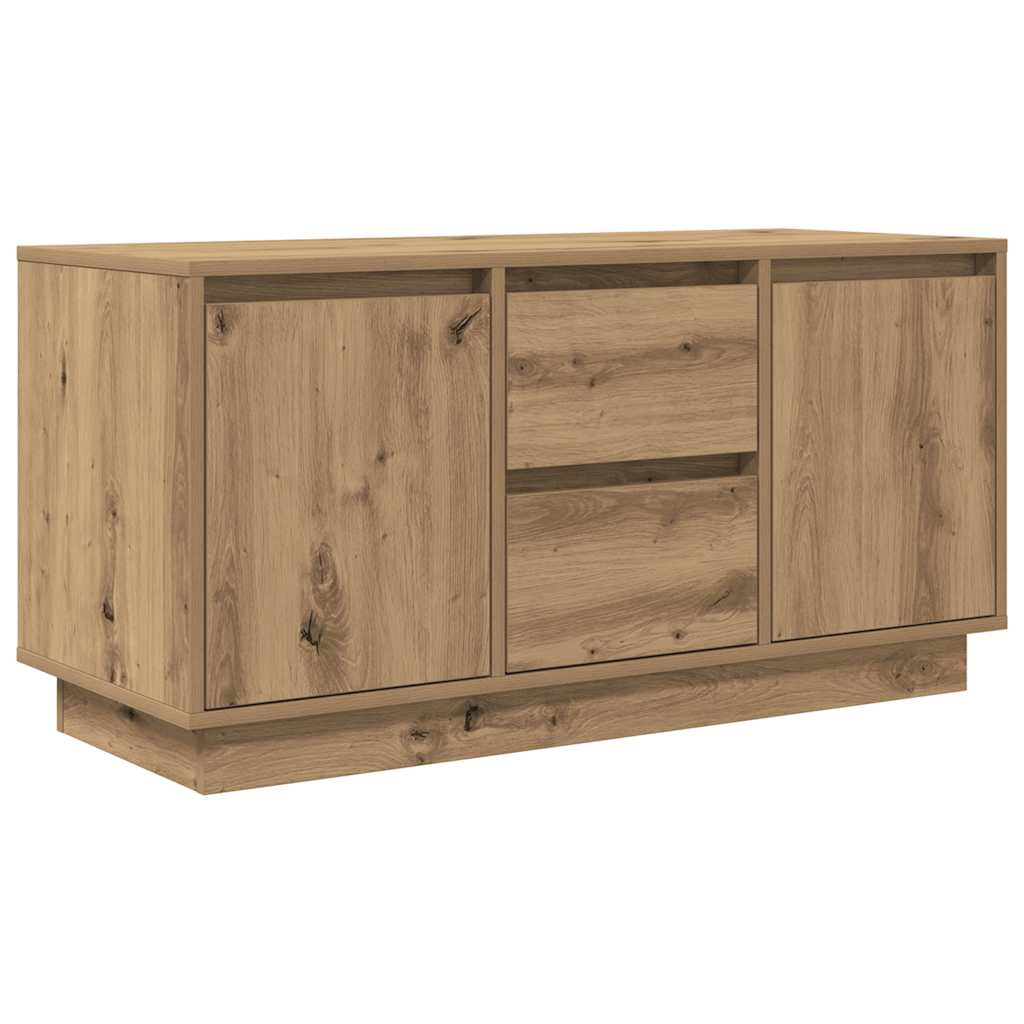 TV ormarić s LED svjetlima artisan hrast 100x41x50 cm