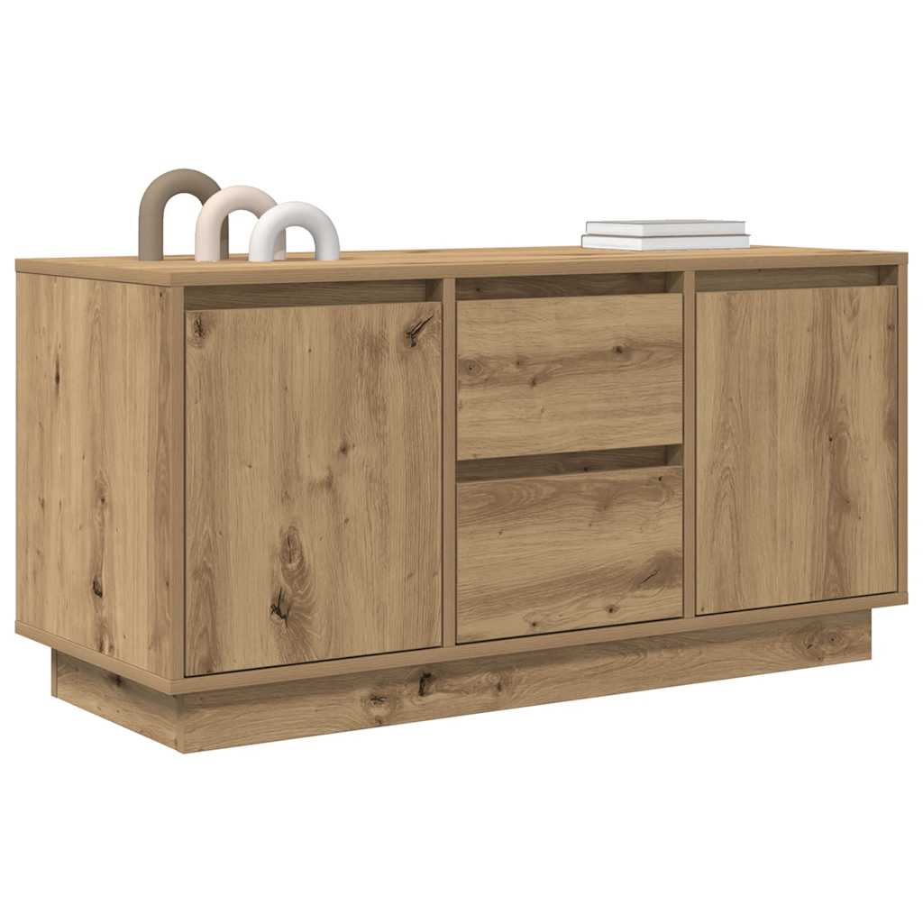 TV ormarić s LED svjetlima artisan hrast 100x41x50 cm