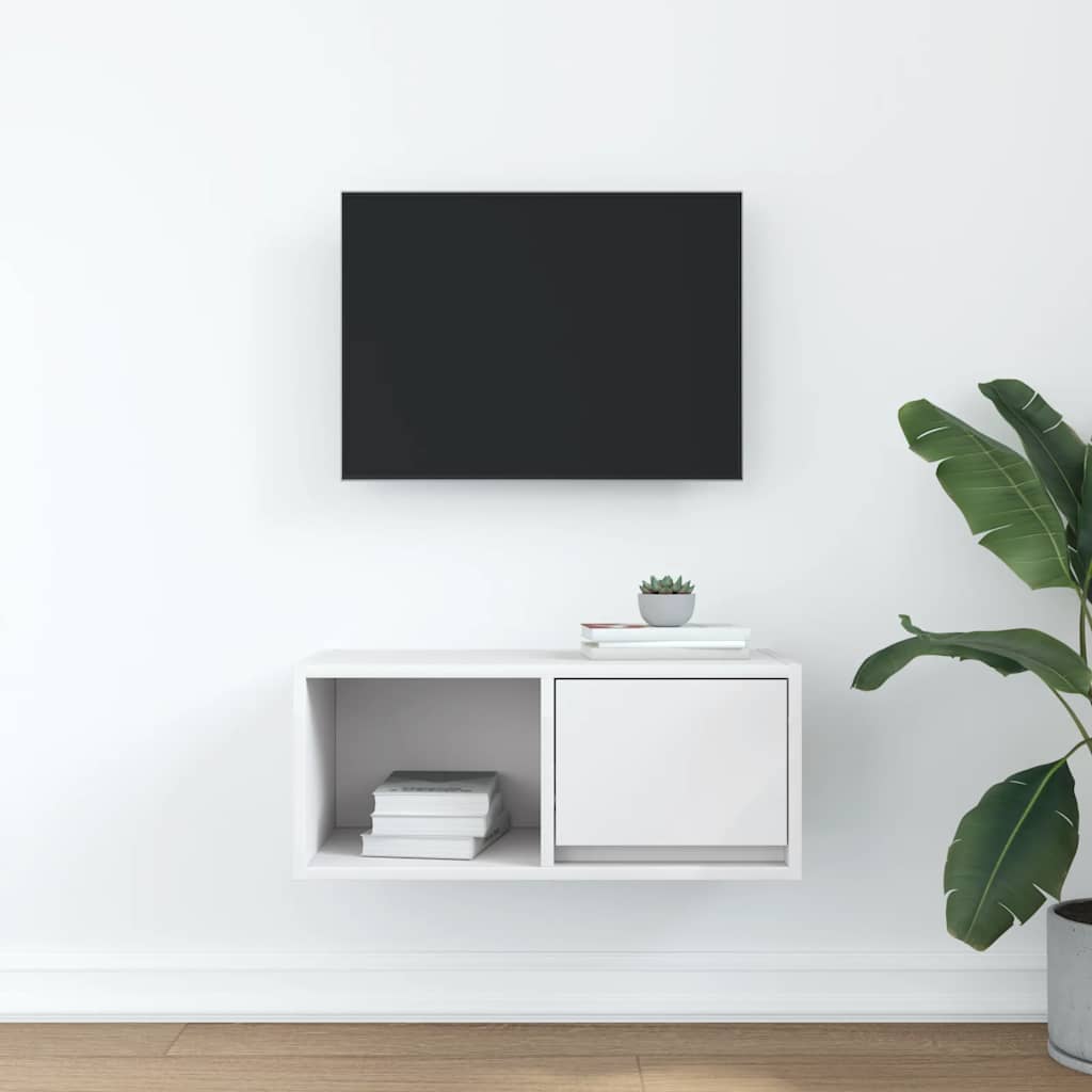 TV ormarić bijeli 60x31x25,5 m od konstruiranog drva