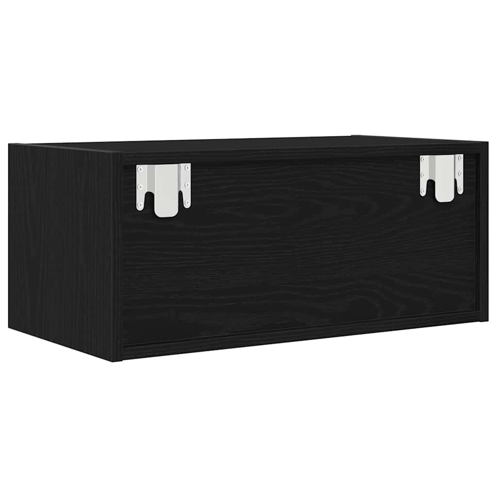 TV ormarić crni hrast 60x31x25,5 cm konstruirano drvo