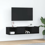 TV ormarići 2 kom crni hrast 60x31x25,5 cm konstruiranog drva