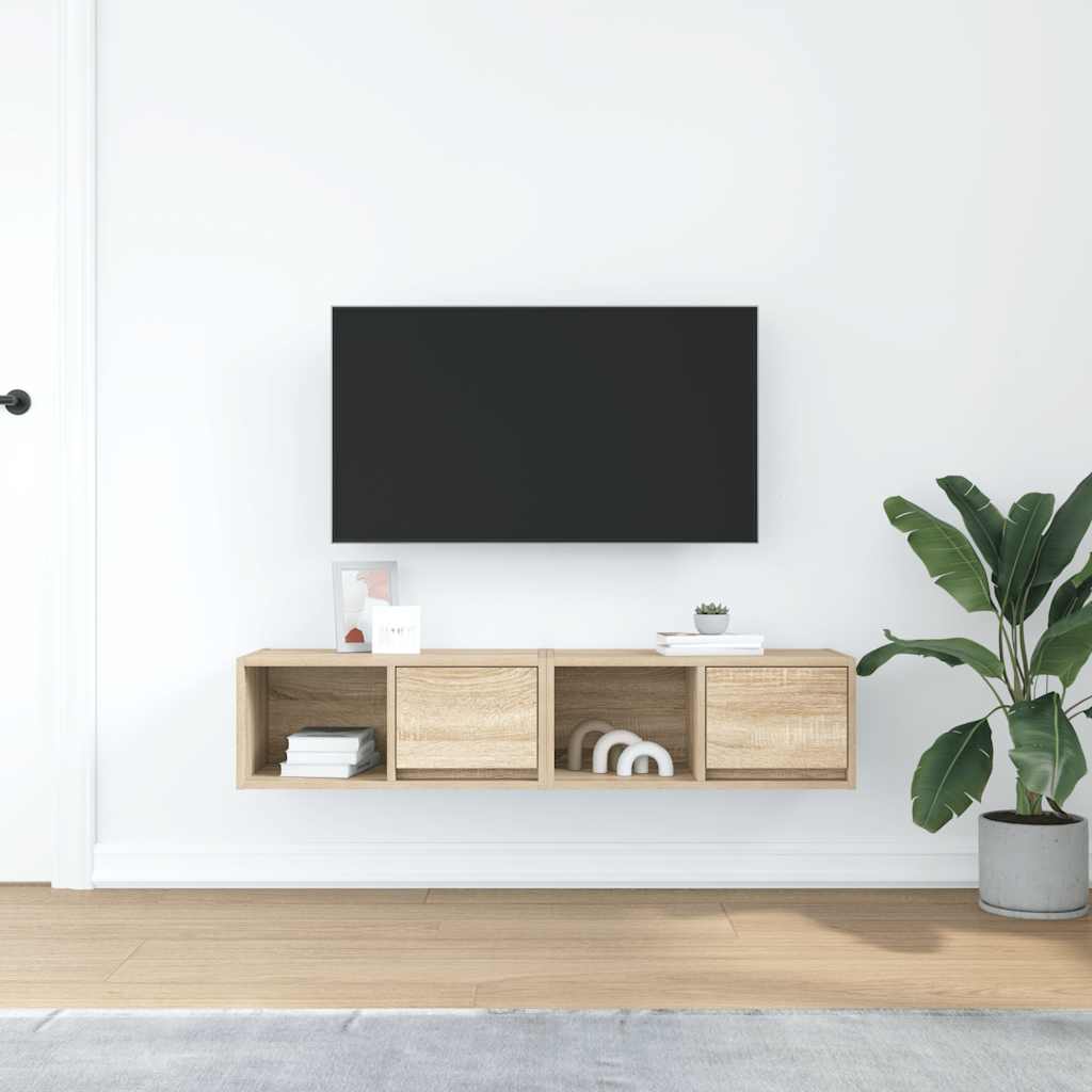 TV ormarići 2kom boja hrasta 60x31x25,5 cm konstruiranog drva