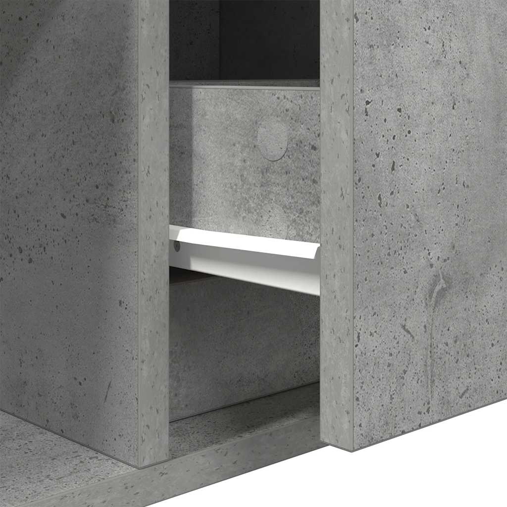TV ormarić boja betona 760x31x25,5 cm od konstruiranog drva