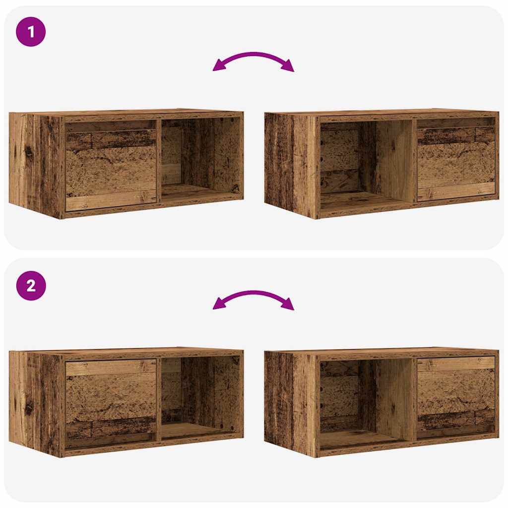 TV ormarići 2 kom staro drvo 60x31x25,5 cm konstruirano drvo