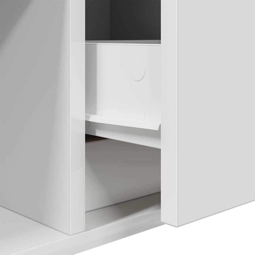TV ormarić bijeli 80x31x25,5 cm od konstruiranog drva