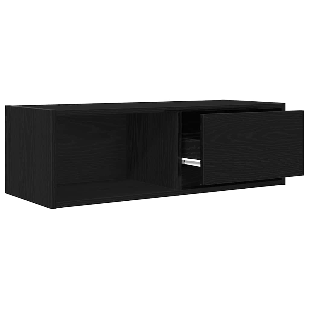 TV ormarić crni hrast 80x31x25,5 cm konstruirano drvo