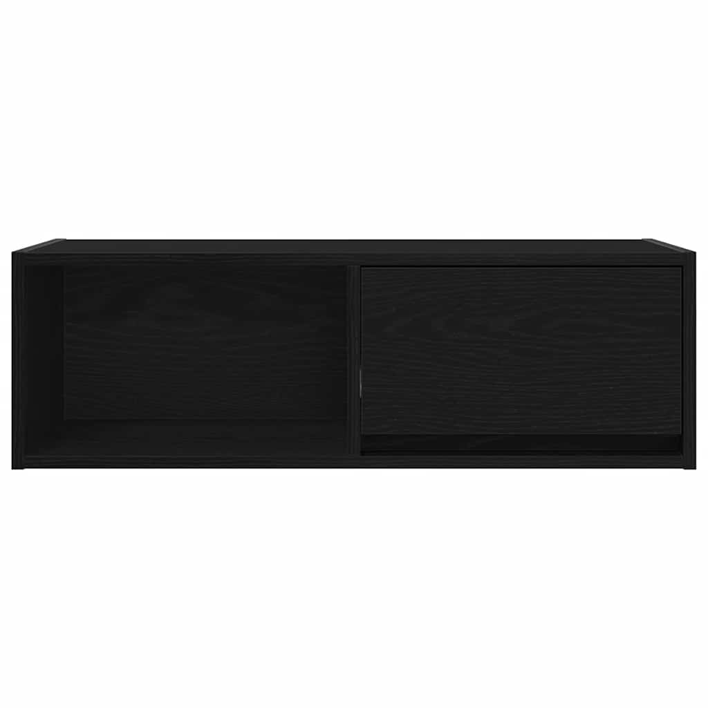 TV ormarić crni hrast 80x31x25,5 cm konstruirano drvo