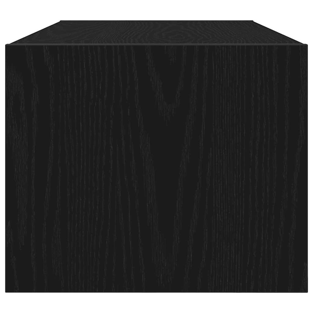 TV ormarić crni hrast 80x31x25,5 cm konstruirano drvo
