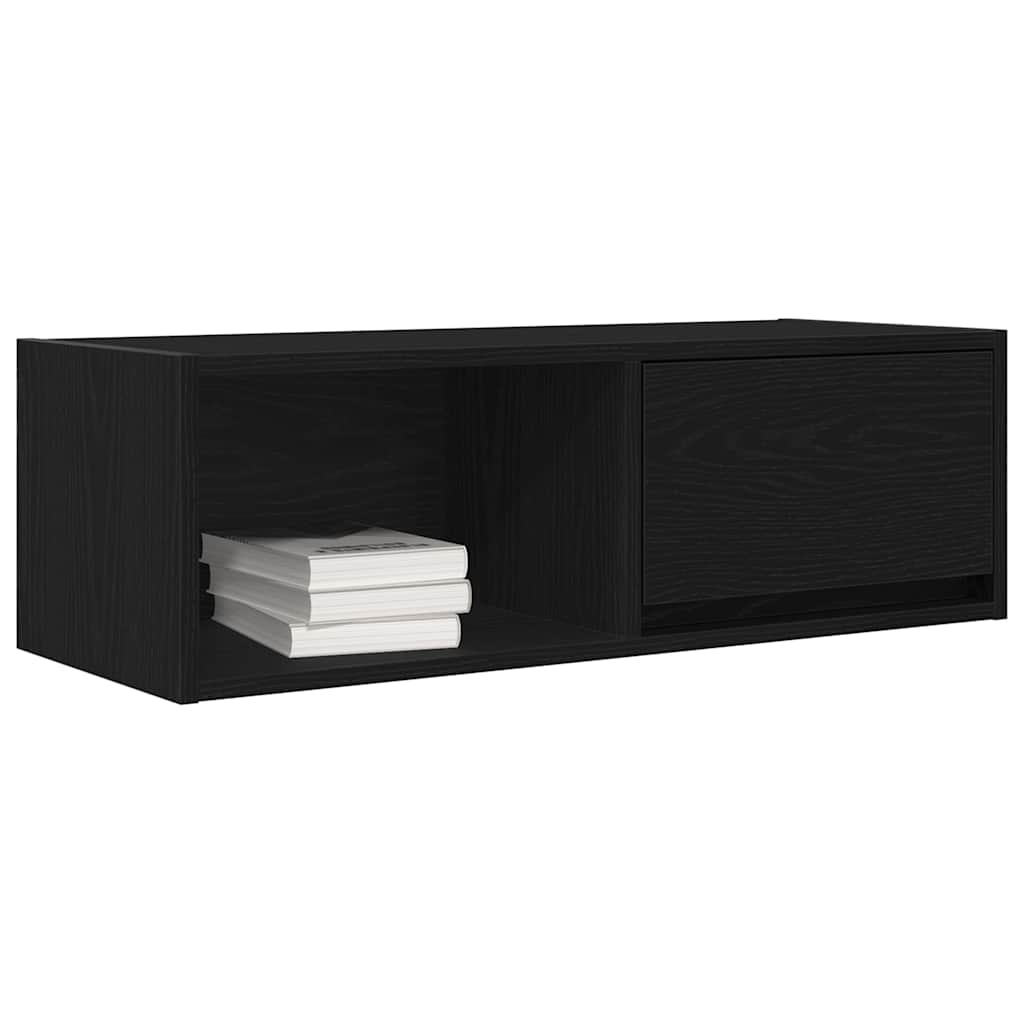 TV ormarići 2 kom crni hrast 80x31x25,5 cm konstruiranog drva