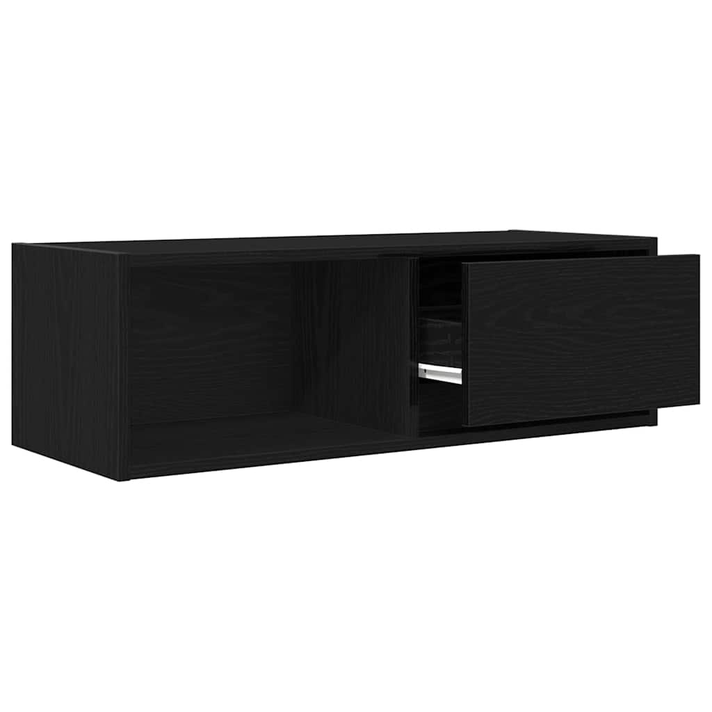 TV ormarići 2 kom crni hrast 80x31x25,5 cm konstruiranog drva