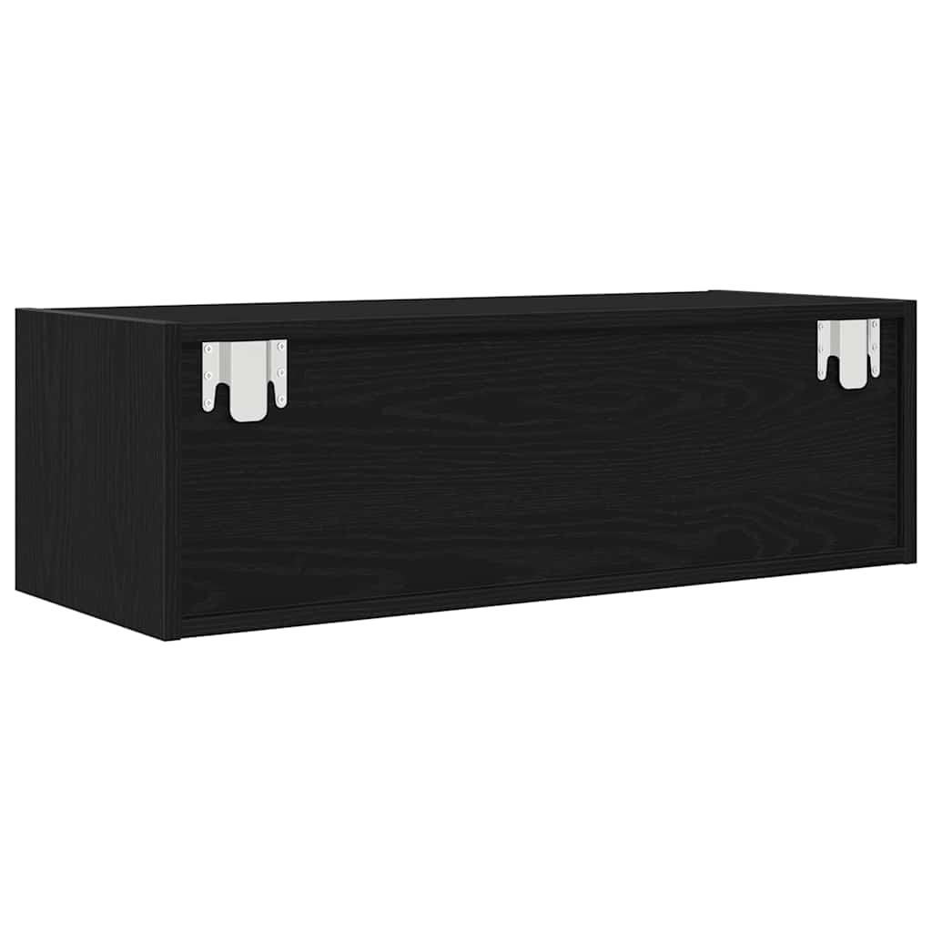 TV ormarići 2 kom crni hrast 80x31x25,5 cm konstruiranog drva