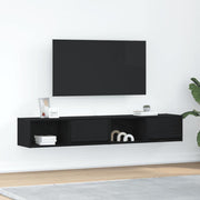 TV ormarići 2 kom crni hrast 80x31x25,5 cm konstruiranog drva