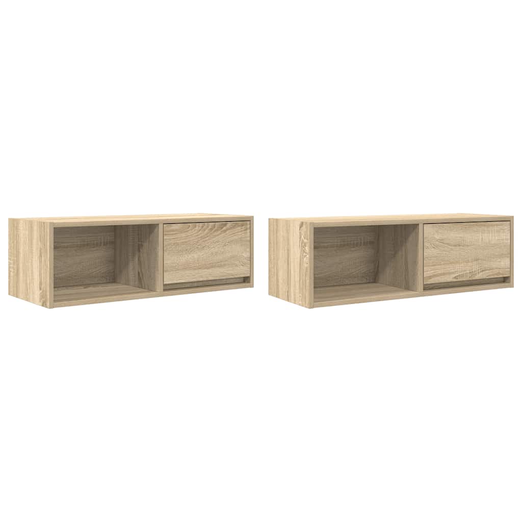 TV ormarići 2kom boja hrasta 80x31x25,5 cm konstruiranog drva