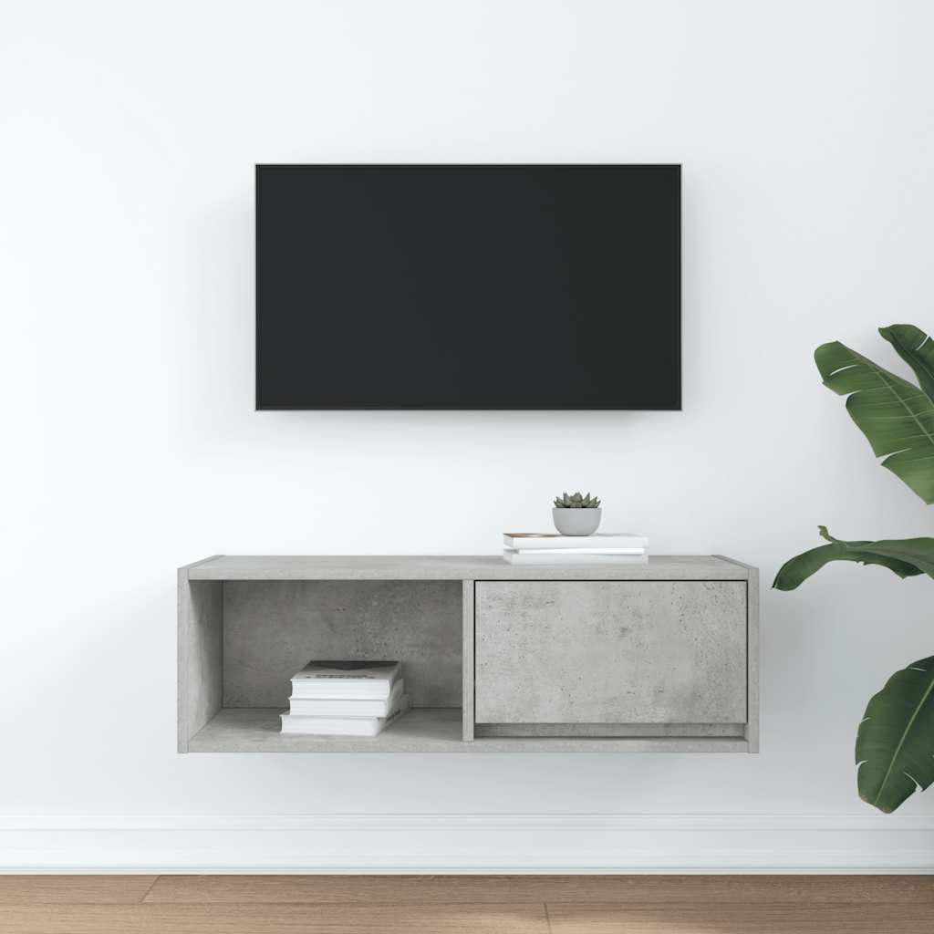 TV ormarić boja betona 80x31x25,5 cm od konstruiranog drva