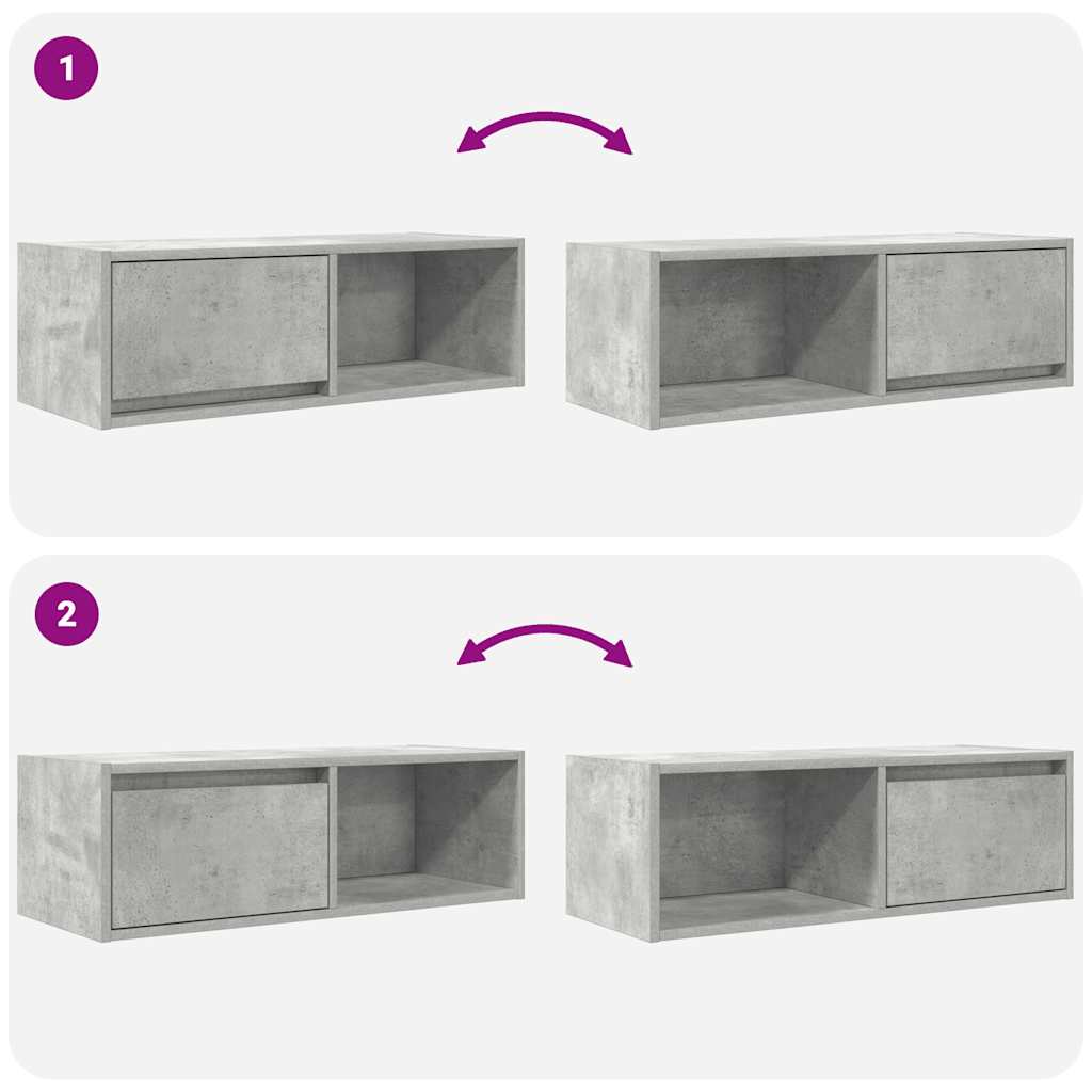 TV ormarić boja betona 80x31x25,5 cm od konstruiranog drva