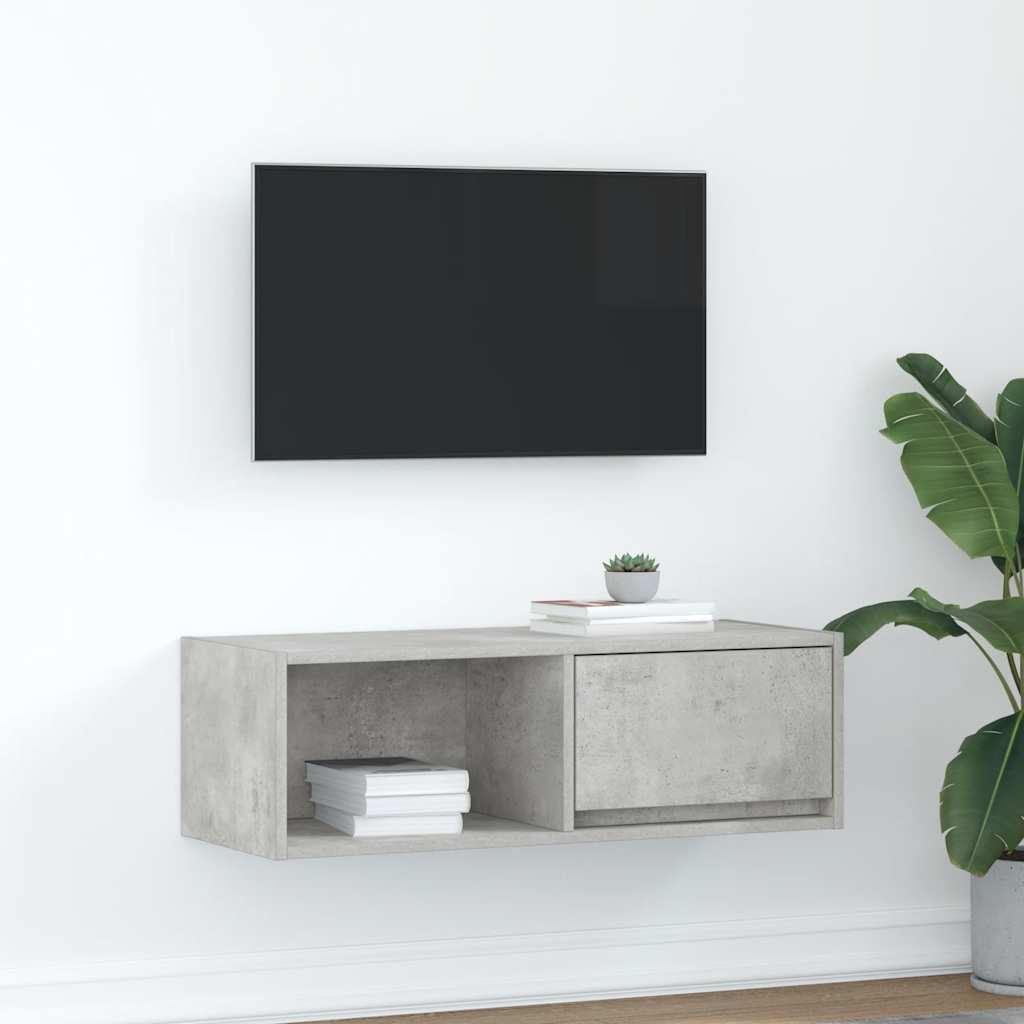 TV ormarić boja betona 80x31x25,5 cm od konstruiranog drva