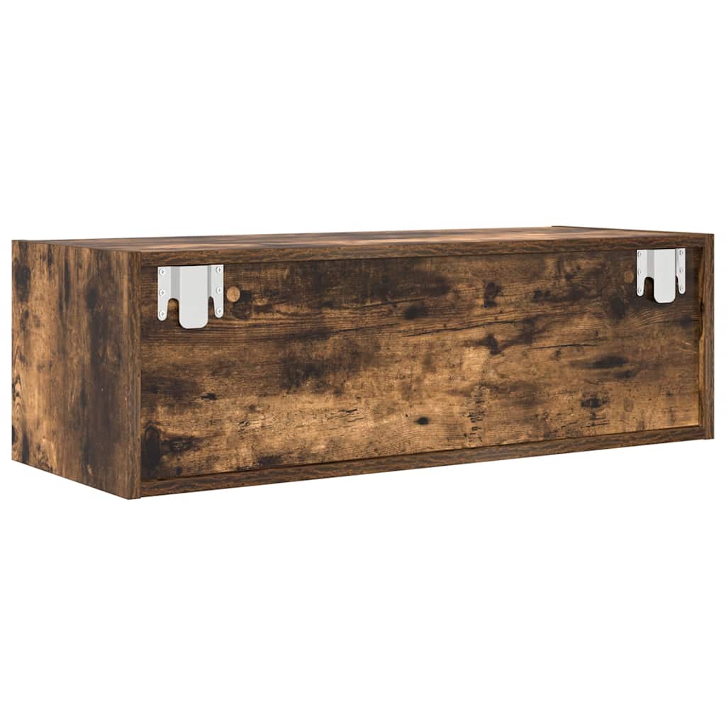 TV ormarić boja dimljenog hrasta 80x31x25,5cm konstruirano drvo