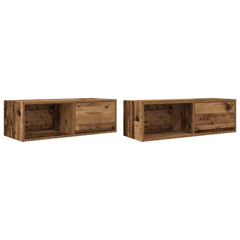 TV ormarići 2 kom staro drvo 80x31x25,5 cm konstruirano drvo