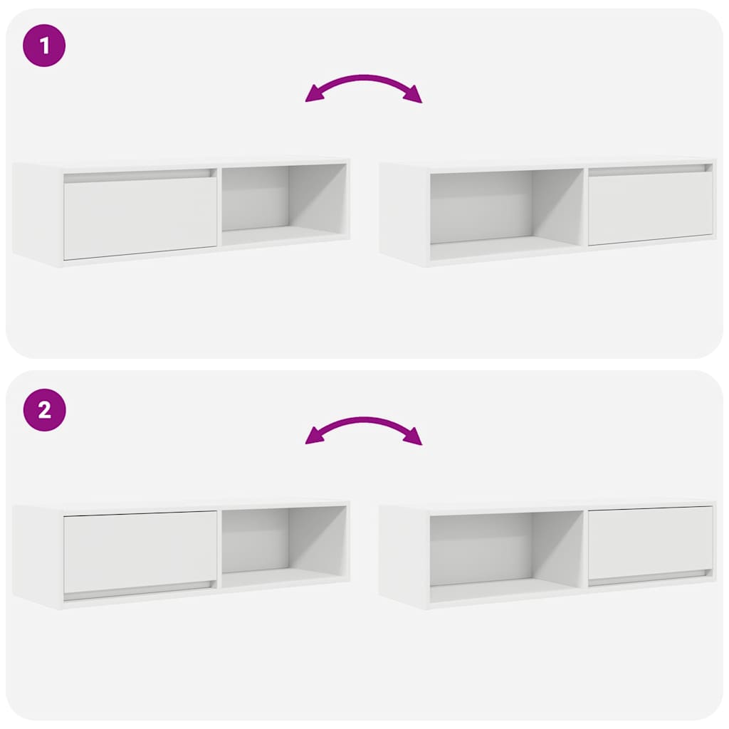 TV ormarići 2 kom bijeli 100x31x25,5 cm konstruirano drvo