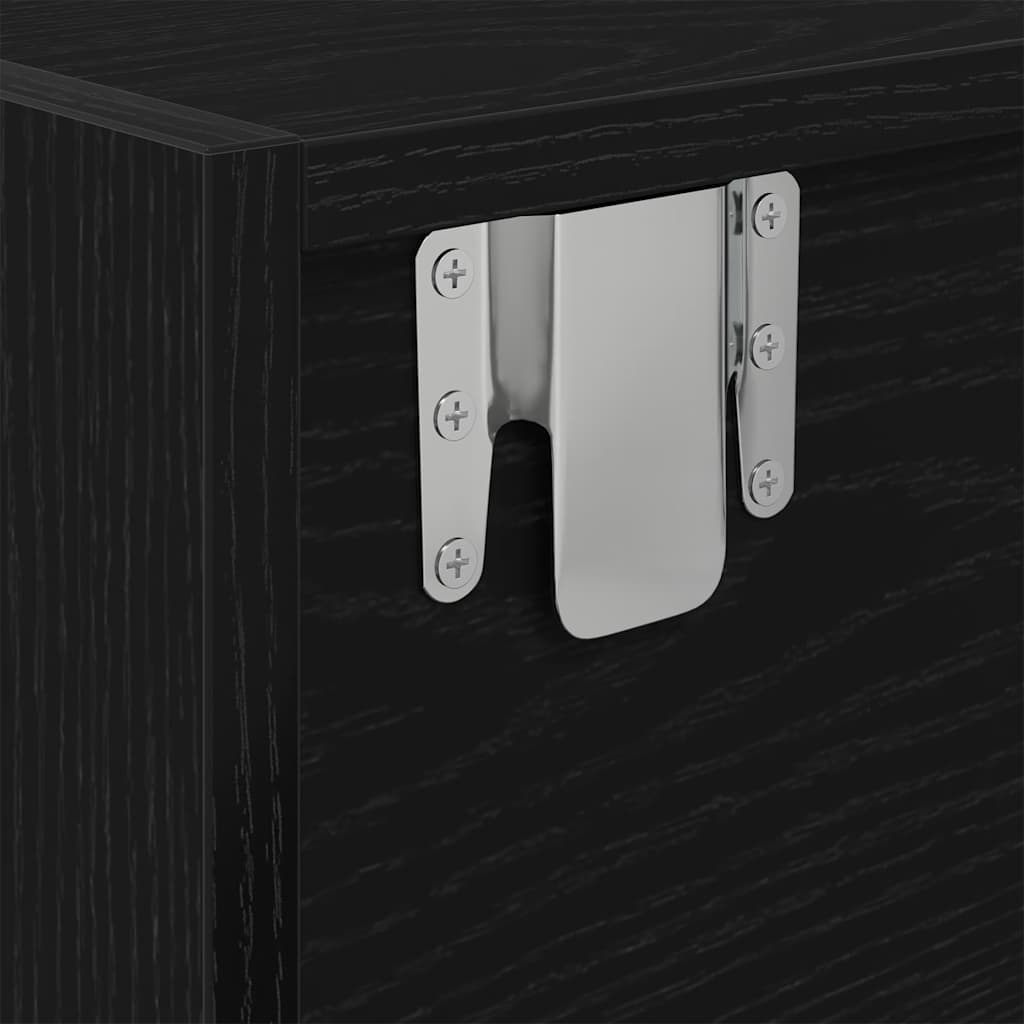 TV ormarići 2 kom crni hrast 100x31x25,5 cm konstruiranog drva