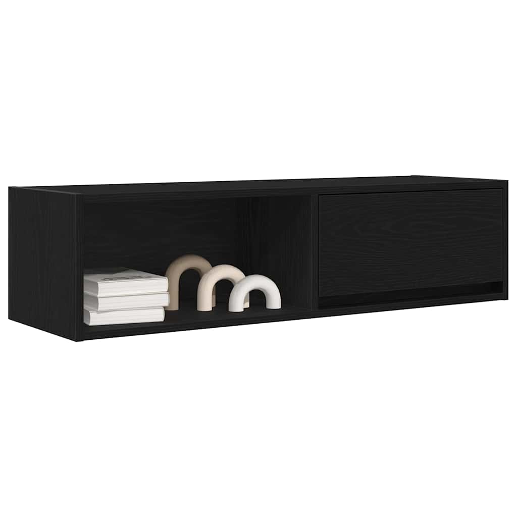 TV ormarići 2 kom crni hrast 100x31x25,5 cm konstruiranog drva