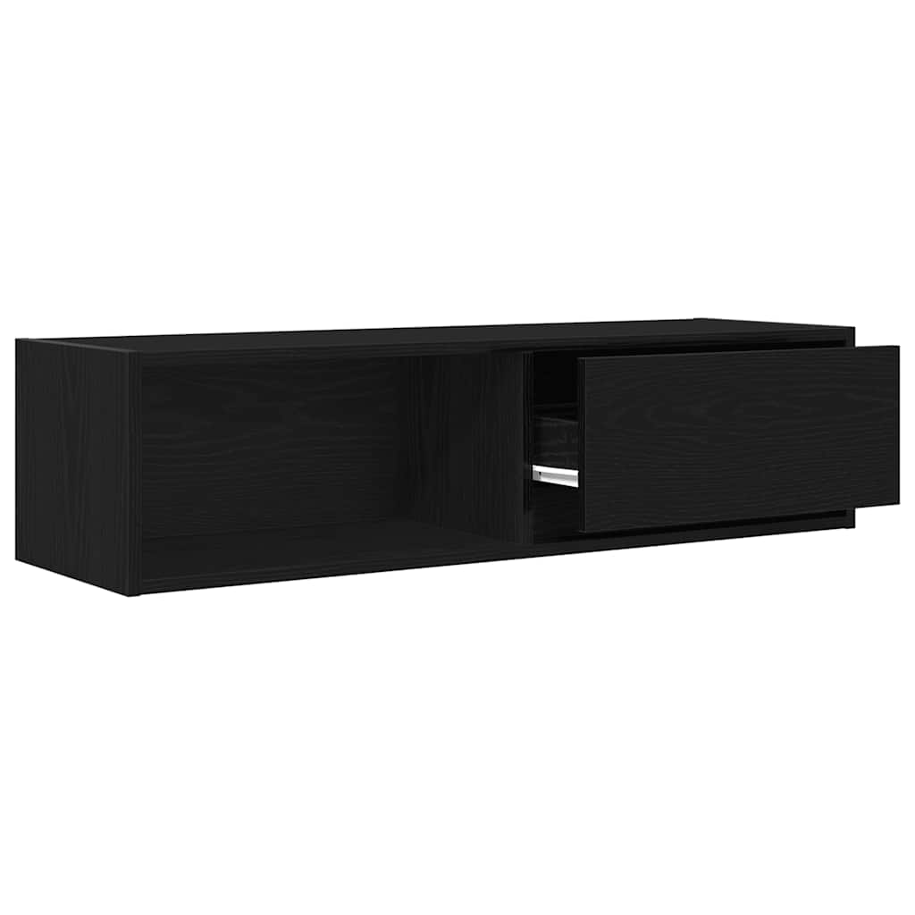TV ormarići 2 kom crni hrast 100x31x25,5 cm konstruiranog drva