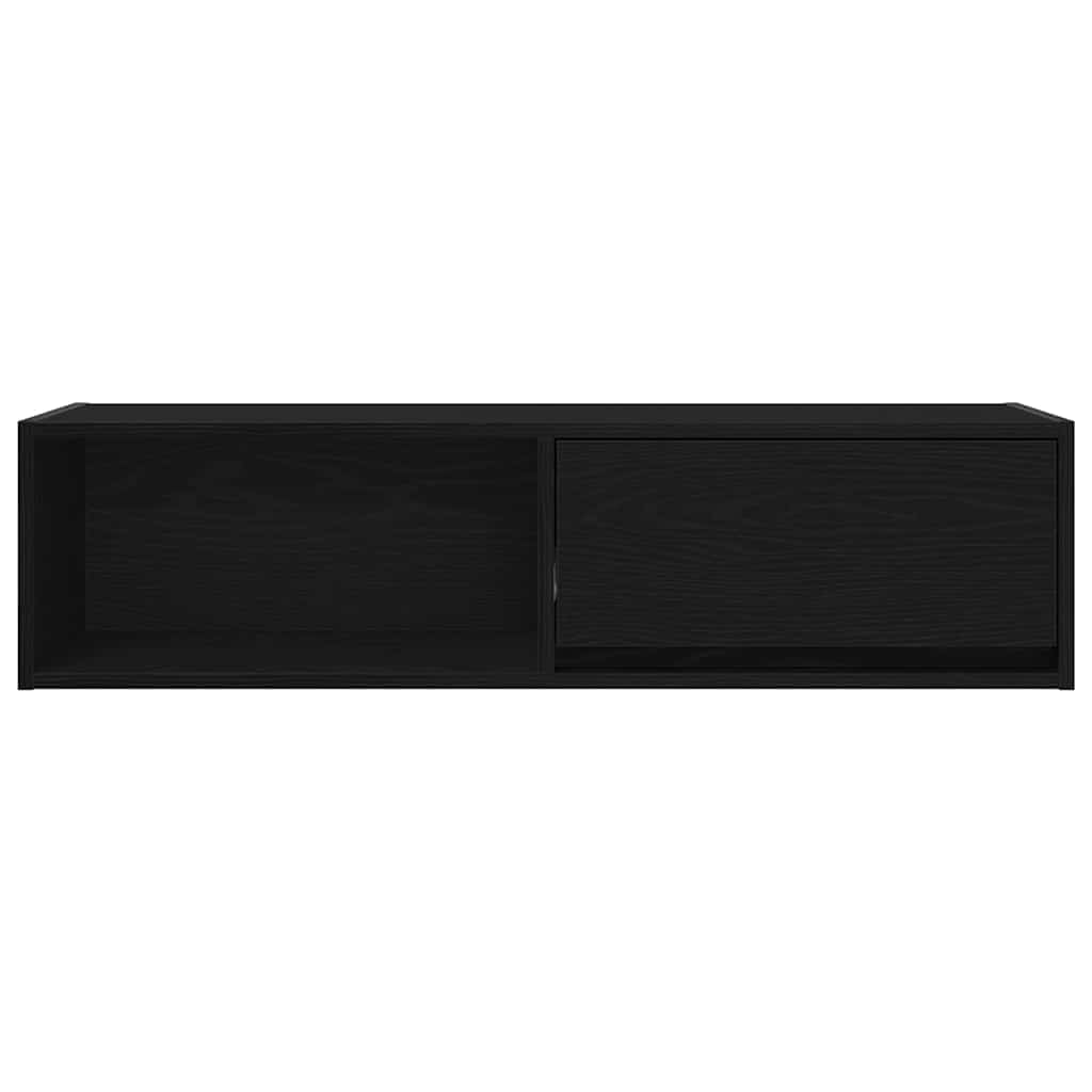 TV ormarići 2 kom crni hrast 100x31x25,5 cm konstruiranog drva