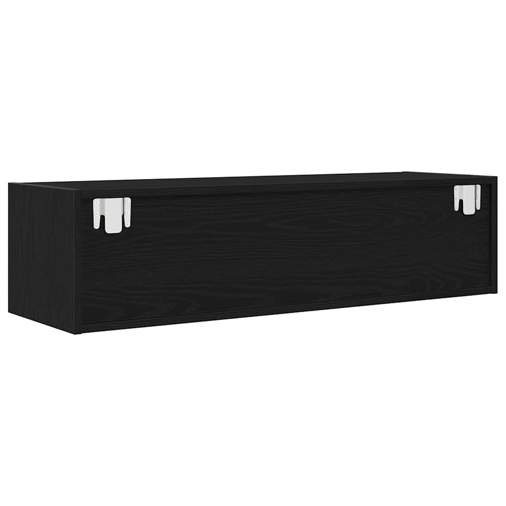 TV ormarići 2 kom crni hrast 100x31x25,5 cm konstruiranog drva