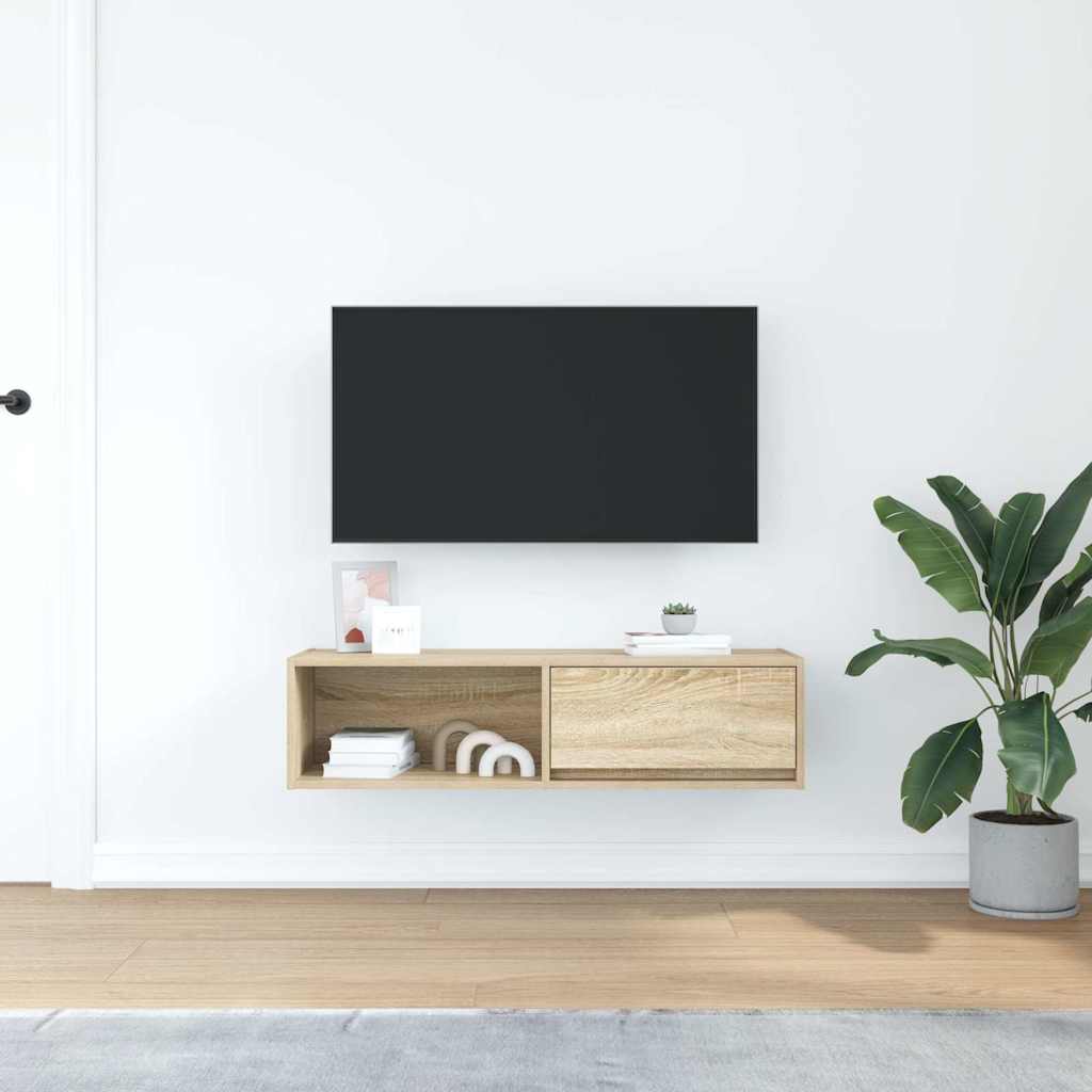 TV ormarić od iverice boja hrasta sonome 100x31x25,5 cm