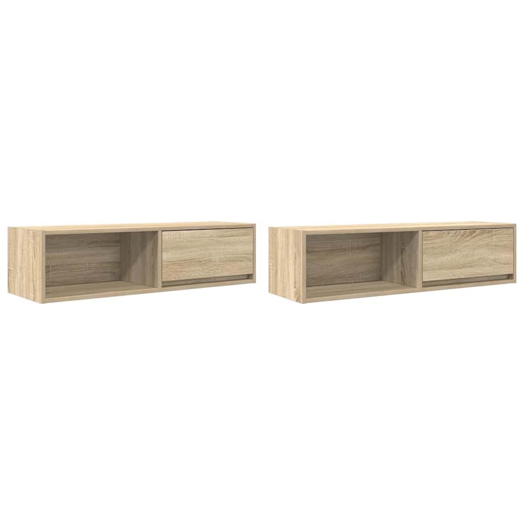 TV ormarići 2kom boja hrasta 100x31x25,5 cm konstruiranog drva