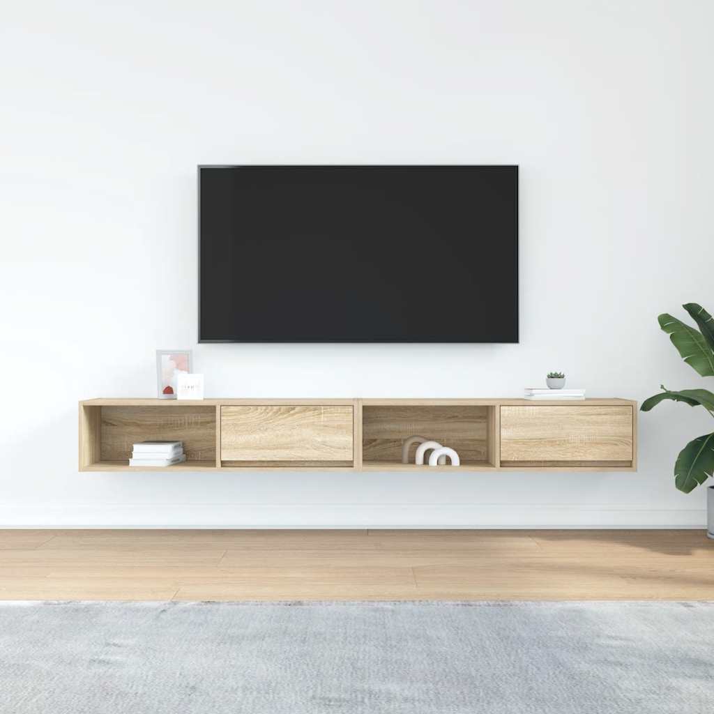 TV ormarići 2kom boja hrasta 100x31x25,5 cm konstruiranog drva