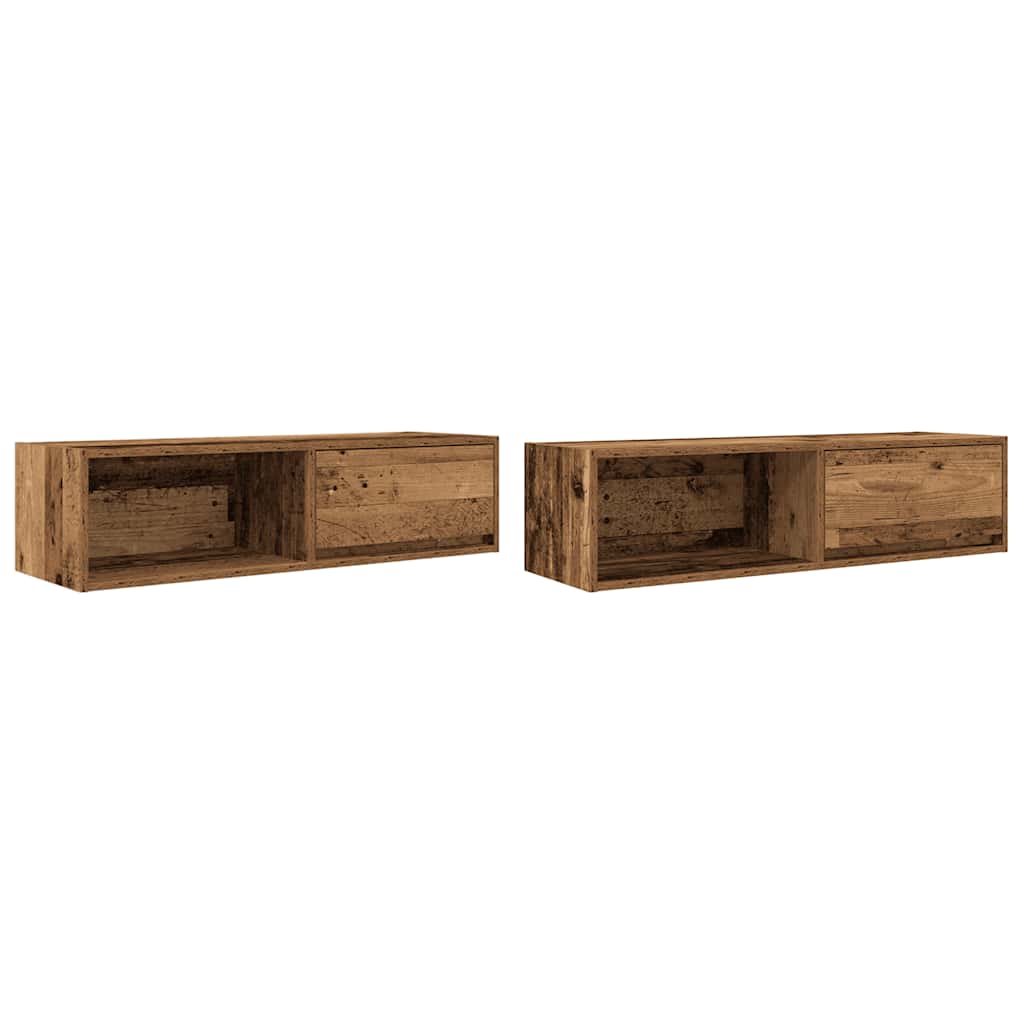 TV ormarići 2 kom staro drvo 100x31x25,5 cm konstruirano drvo