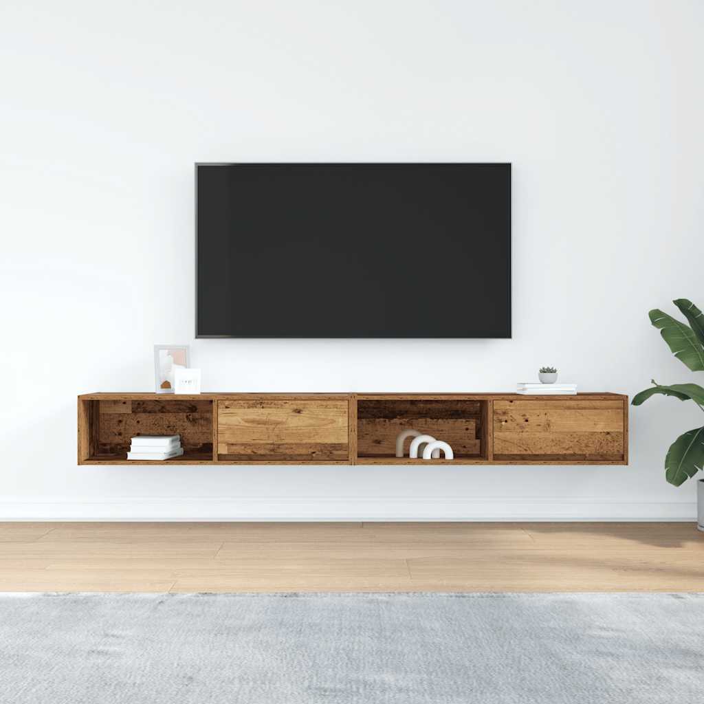 TV ormarići 2 kom staro drvo 100x31x25,5 cm konstruirano drvo
