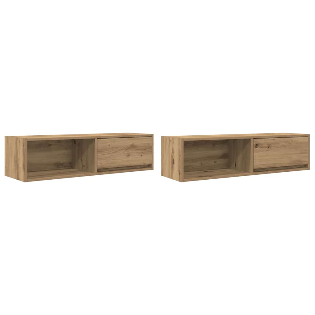TV ormarići 2 kom artisan hrast 100x31x25,5cm konstruirano drvo