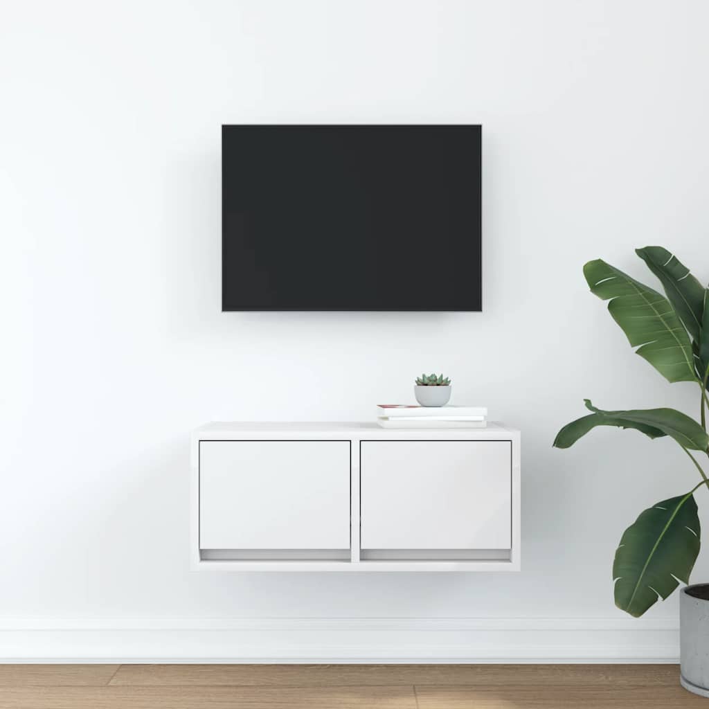 TV ormarić bijeli 60x31x25,5 m od konstruiranog drva
