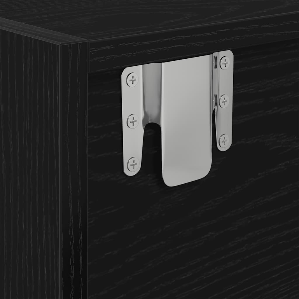 TV ormarići 2 kom crni hrast 60x31x25,5 cm konstruiranog drva
