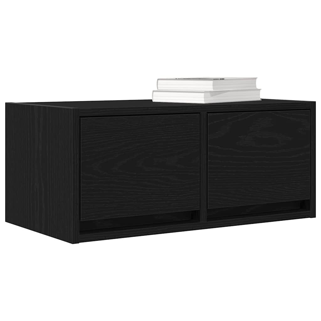 TV ormarići 2 kom crni hrast 60x31x25,5 cm konstruiranog drva