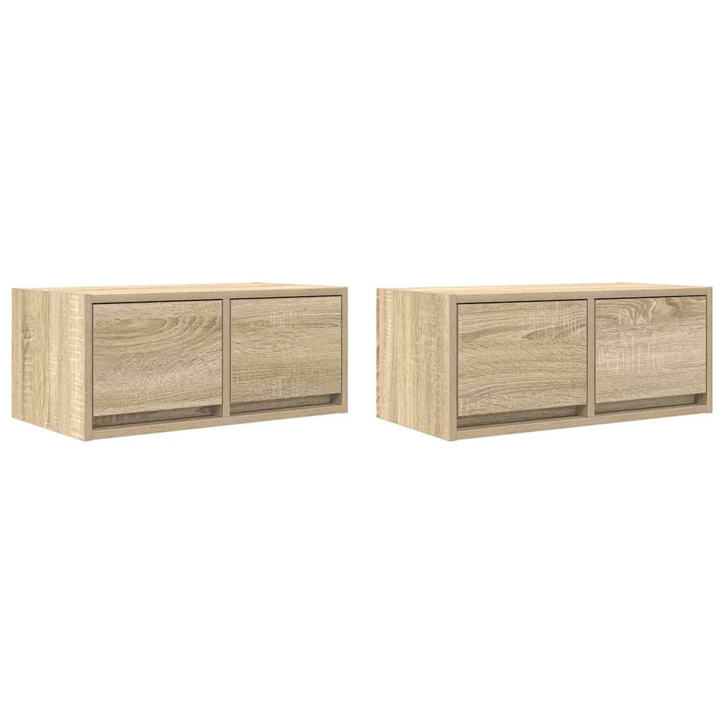 TV ormarići 2kom boja hrasta 60x31x25,5 cm konstruiranog drva