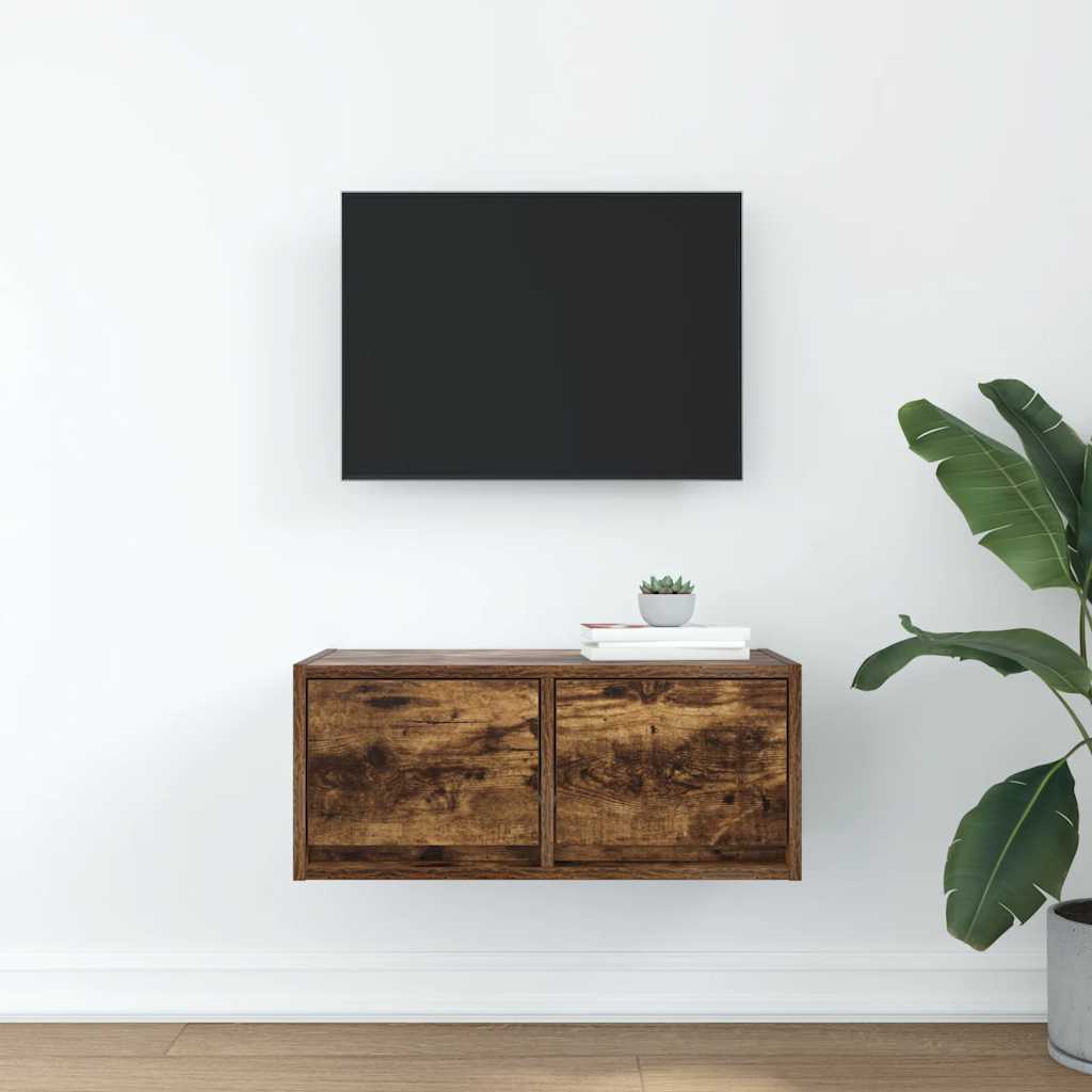 TV ormarić boja dimljenog hrasta 60x31x25,5cm konstruirano drvo