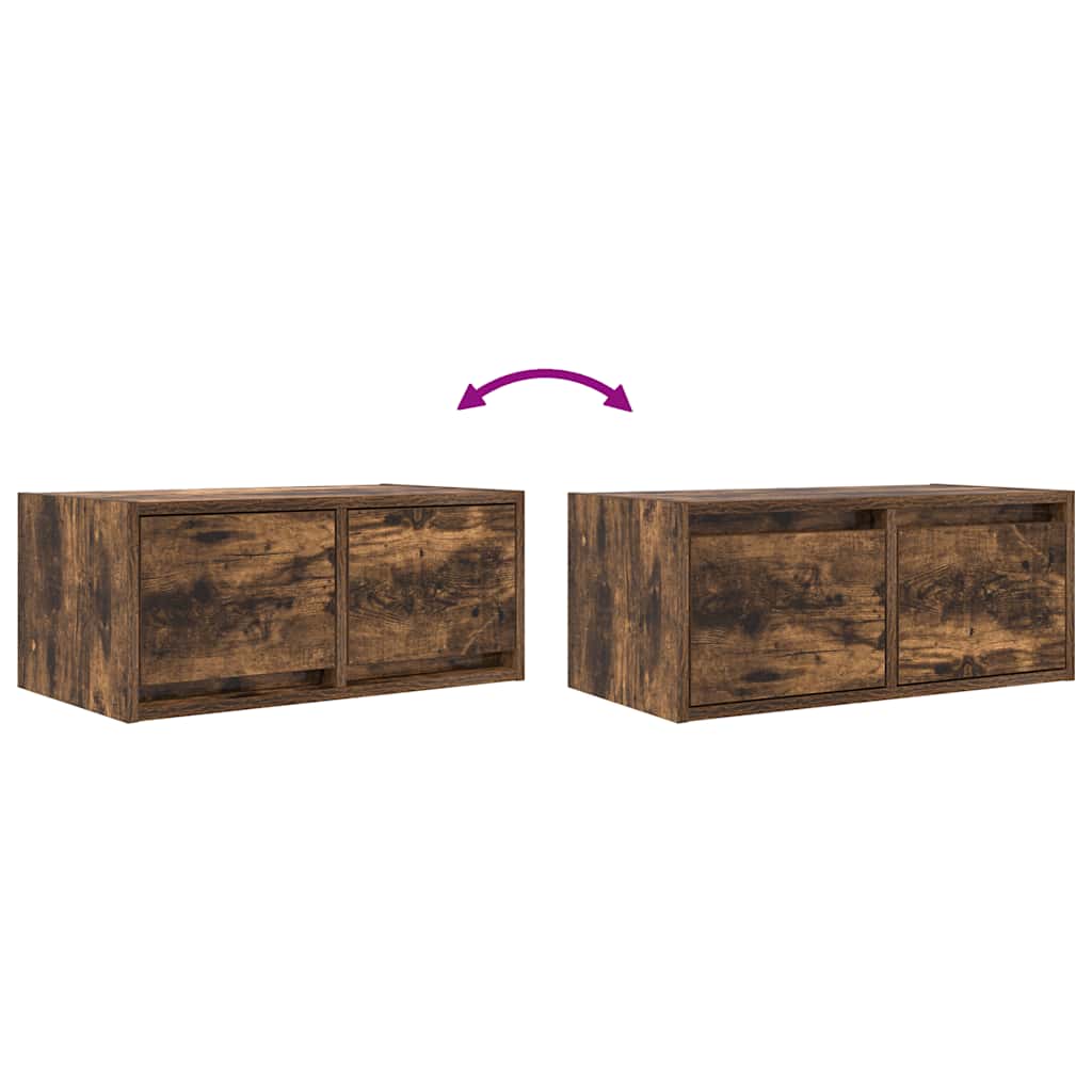 TV ormarić boja dimljenog hrasta 60x31x25,5cm konstruirano drvo