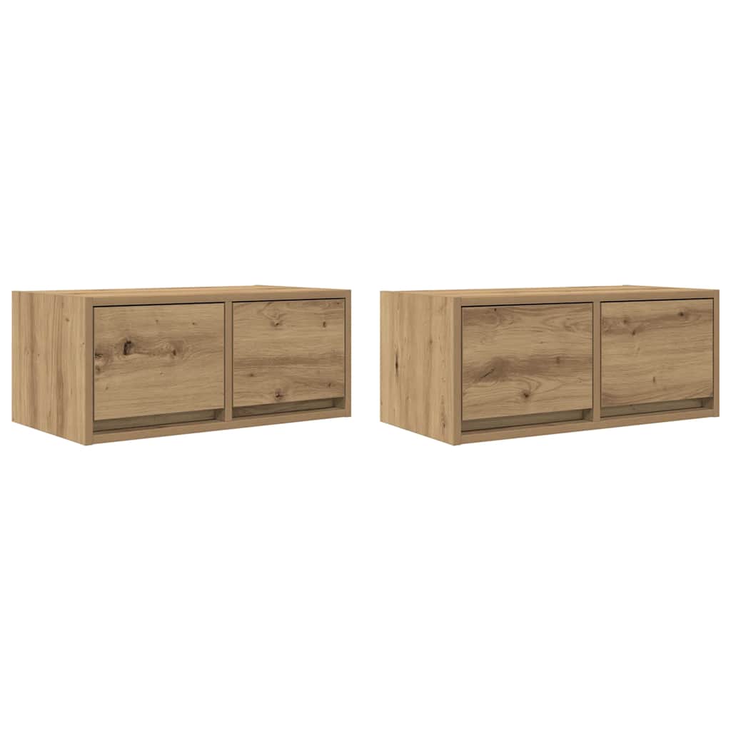 TV ormarići 2 kom artisan hrast 60x31x25,5 cm konstruirano drvo