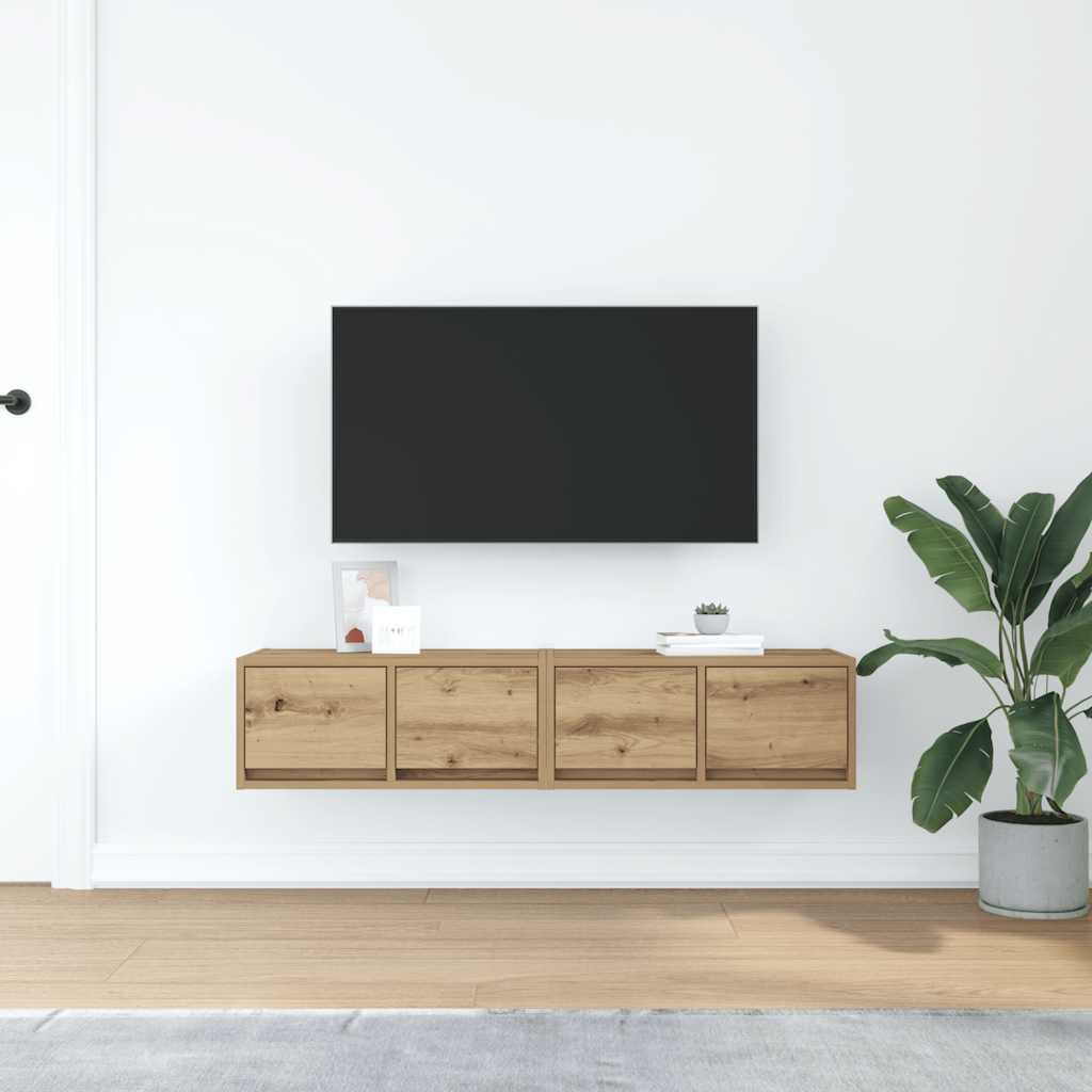 TV ormarići 2 kom artisan hrast 60x31x25,5 cm konstruirano drvo