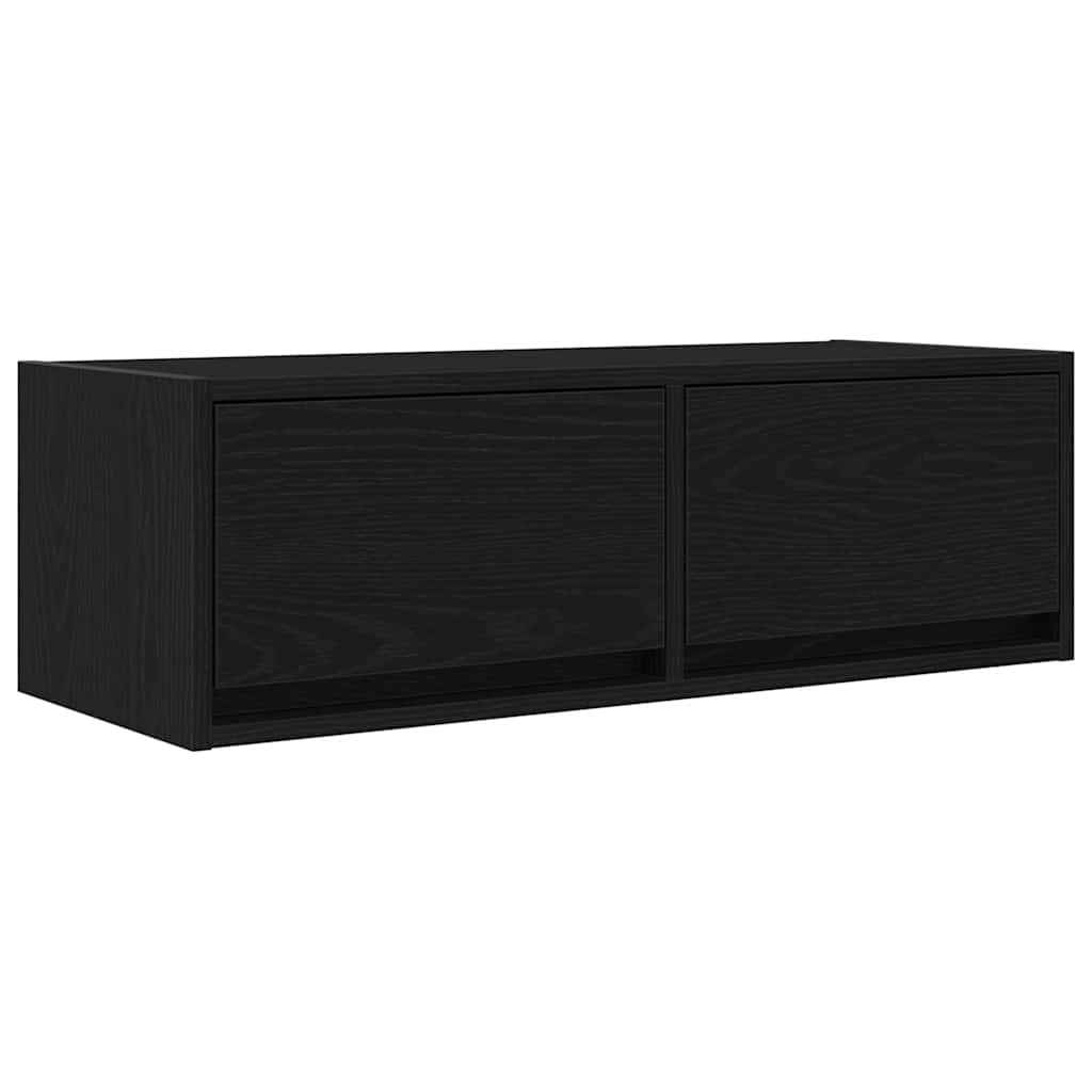 TV ormarići 2 kom crni hrast 80x31x25,5 cm konstruiranog drva