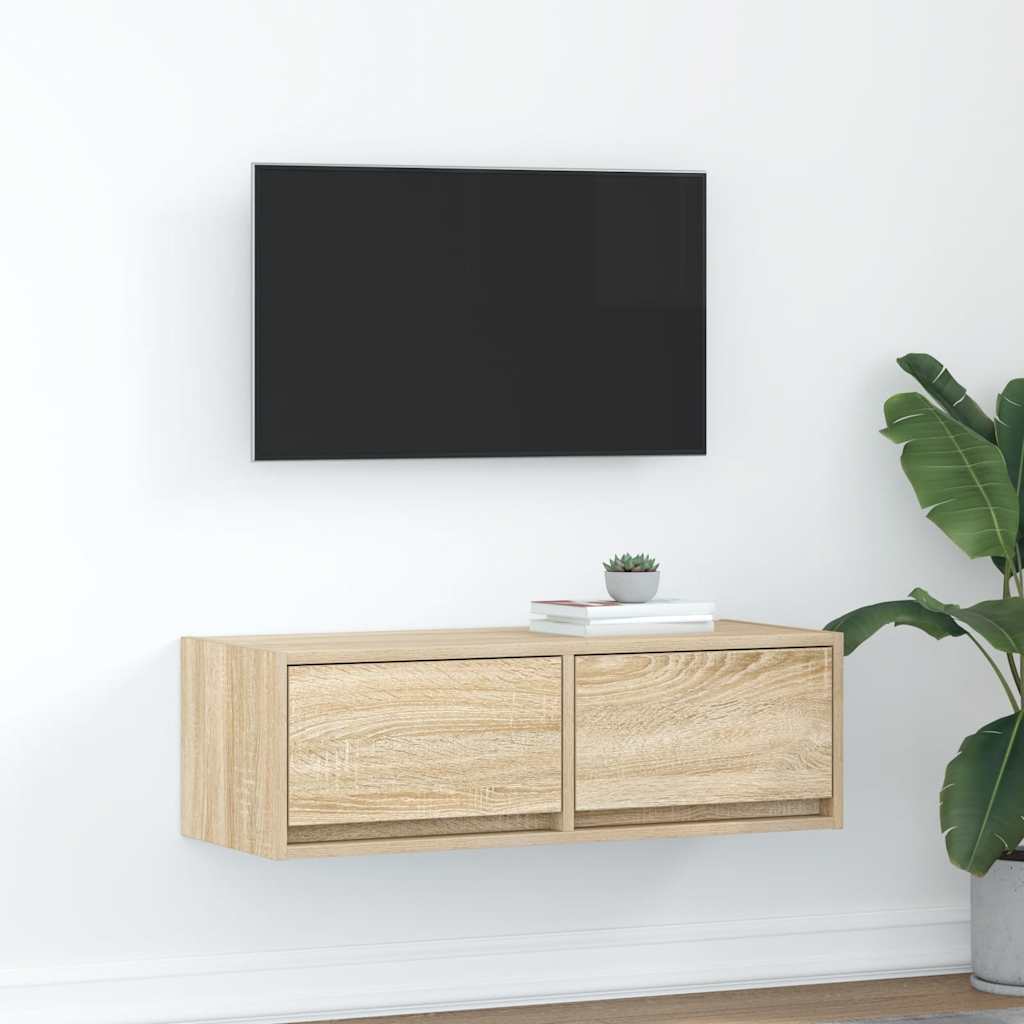 TV ormarić boja hrasta 80x31x25,5 cm od konstruiranog drva