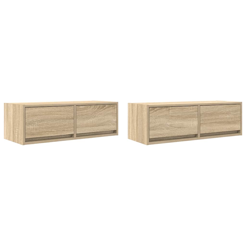 TV ormarići 2kom boja hrasta 80x31x25,5 cm konstruiranog drva