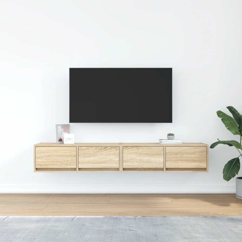 TV ormarići 2kom boja hrasta 80x31x25,5 cm konstruiranog drva
