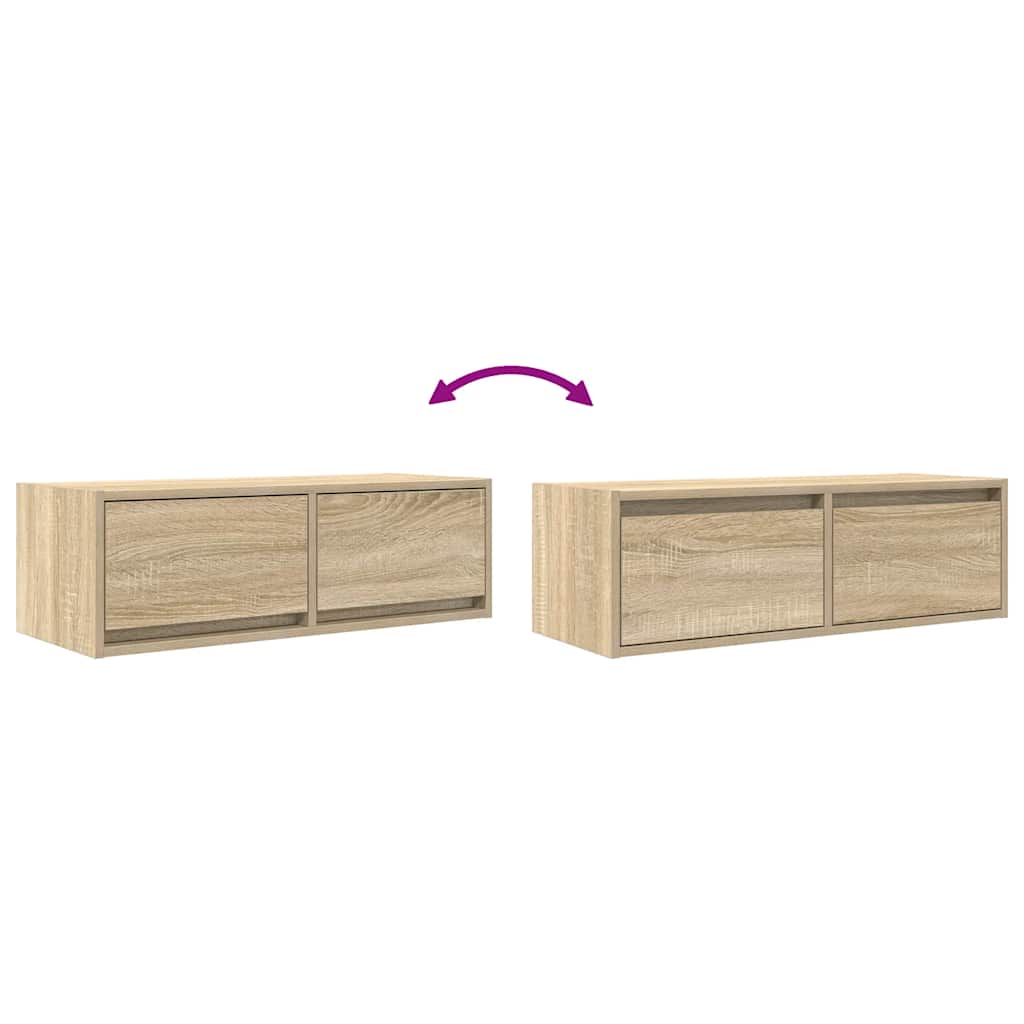 TV ormarići 2kom boja hrasta 80x31x25,5 cm konstruiranog drva