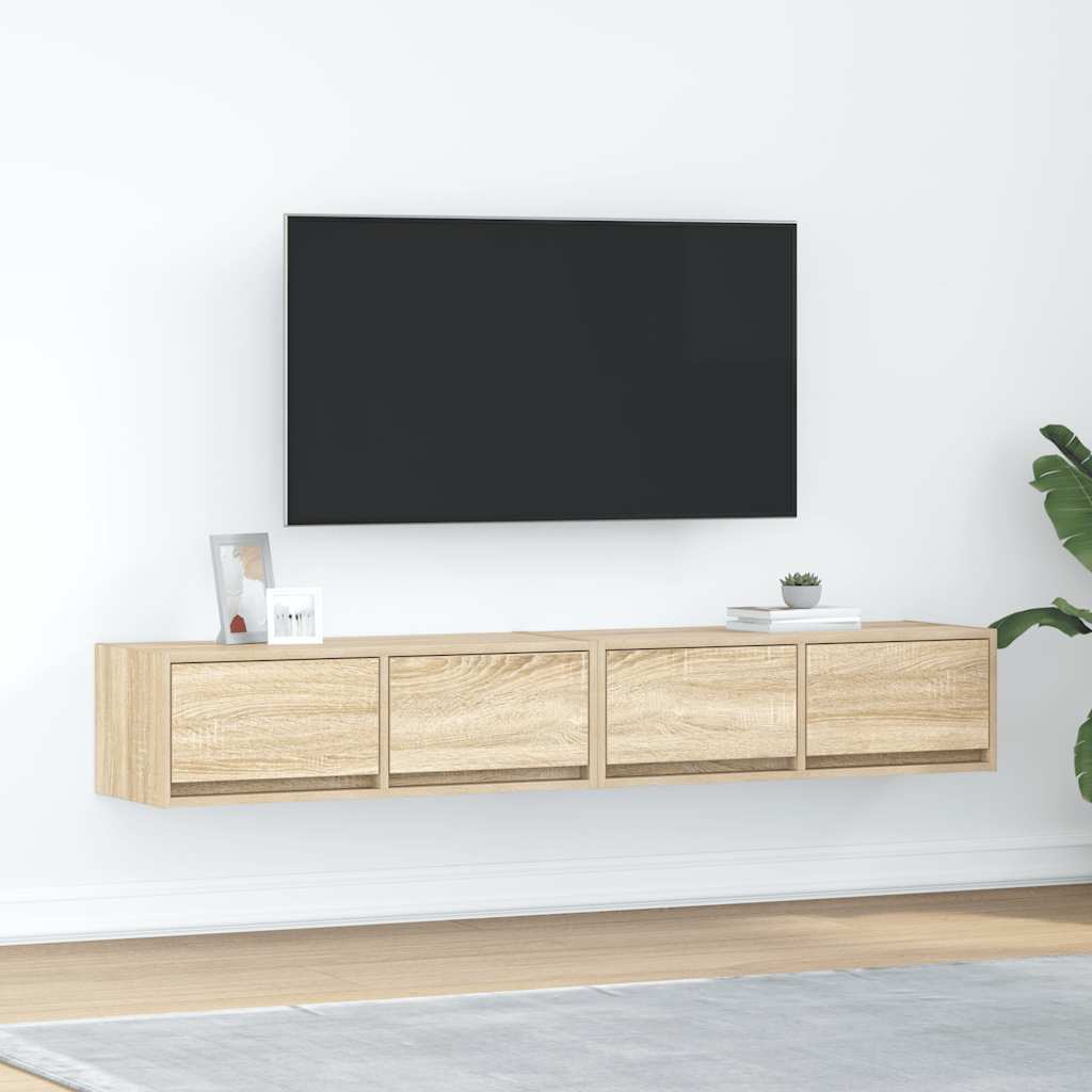 TV ormarići 2kom boja hrasta 80x31x25,5 cm konstruiranog drva