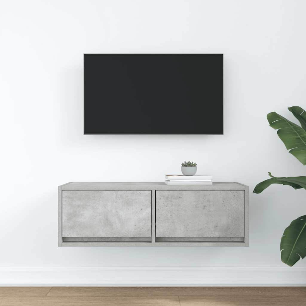 TV ormarić boja betona 80x31x25,5 cm od konstruiranog drva